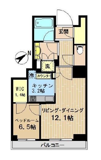パークタワー芝浦ベイワード オーシャンウイング 5階 間取り図