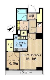 パークタワー芝浦ベイワード オーシャンウイング 5階 間取り図