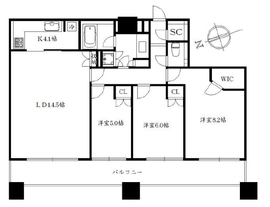 アウルタワー 47階 間取り図