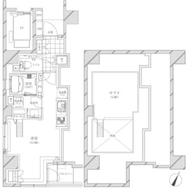 コスモリード市ヶ谷払方町 501 間取り図