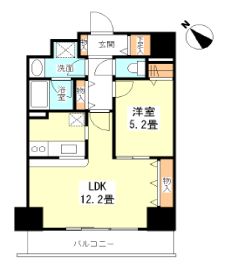 TKフラッツ渋谷 405 間取り図