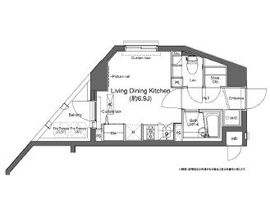 プラウドフラット門前仲町2 305 間取り図