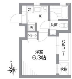 M's麻布十番 301 間取り図