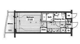 グランド・ガーラ西麻布 8階 間取り図