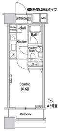 ファーストリアルタワー新宿 1315 間取り図