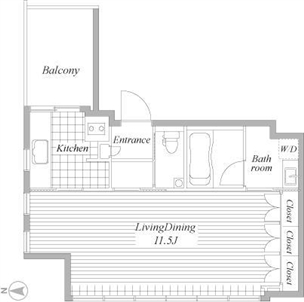 千鳥ヶ淵ハウス 3F1 間取り図