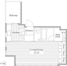 千鳥ヶ淵ハウス 3F1 間取り図