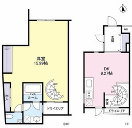 ヴィヴァーチェ高輪 102 間取り図