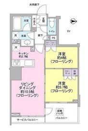 クレヴィア恵比寿 2階 間取り図