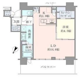 ブリリア有明シティタワー 19階 間取り図