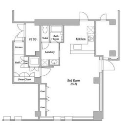 渋谷プロパティータワー 1514 間取り図