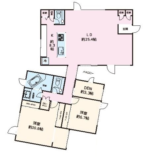 ブルーム表参道 201 間取り図