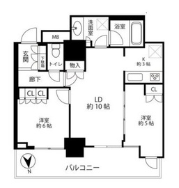 浅草タワー 25階 間取り図