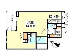コスモリード目黒学芸大学ウエスト 404 間取り図