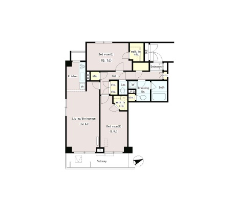 パークプレイス三田 701 間取り図
