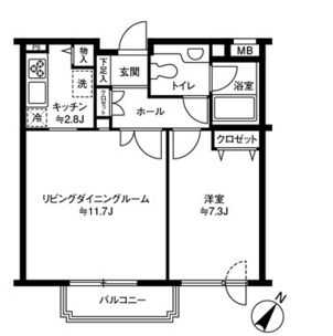 参宮橋マンション 204 間取り図
