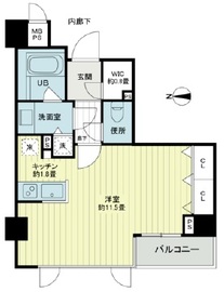 HF中野坂上レジデンス 4階 間取り図