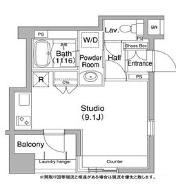 コンフォリア銀座イースト 1404 間取り図