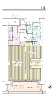 マチュリティ小石川 414 間取り図