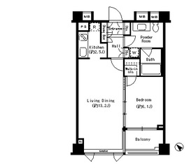 テラッツァ表参道 401 間取り図