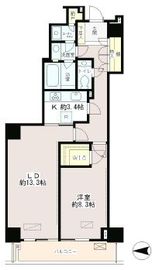 恵比寿ガーデンテラス弐番館 619 間取り図