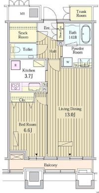 恵比寿ガーデンテラス弐番館 2005 間取り図