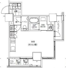 パークキューブ愛宕山タワー 1404 間取り図