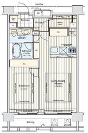 プライマル新宿若松町 1004 間取り図