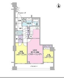 タワーテラス目黒青葉台 12階 間取り図