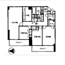 NK青山ホームズ 402 間取り図