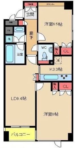 NK青山ホームズ 107 間取り図