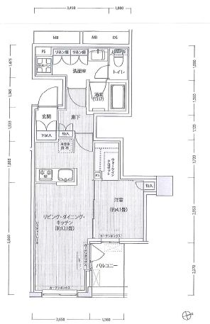 御幸レジデンス日本橋茅場町 305 間取り図