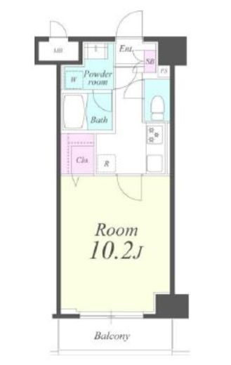 クレシェンテ月島 105 間取り図