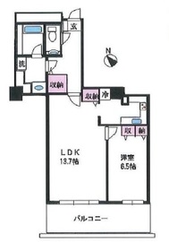 代官山アドレス ザ・タワー 26階 間取り図