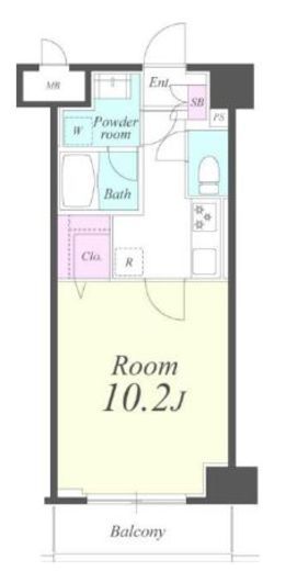 クレシェンテ月島 705 間取り図