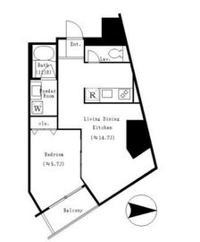 レジデンス本郷アコマ 502 間取り図