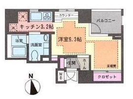 ベラカーサ秋葉原 9階 間取り図