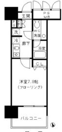 フォンテーヌ芝浦 1202 間取り図