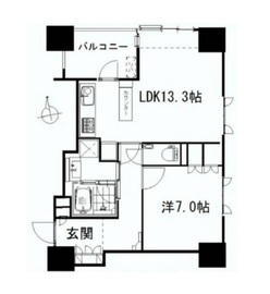 プレシス半蔵門 702 間取り図