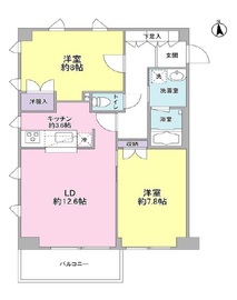 パークヒルズ紅葉山 201 間取り図