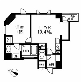 レジディア三越前 301 間取り図
