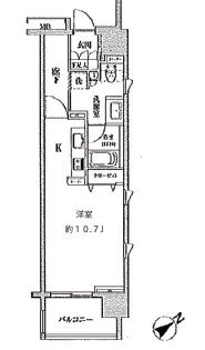 クリオ五反田 1105 間取り図