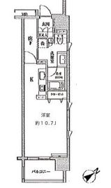 クリオ五反田 1105 間取り図