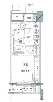 ピアース乃木坂 4階 間取り図