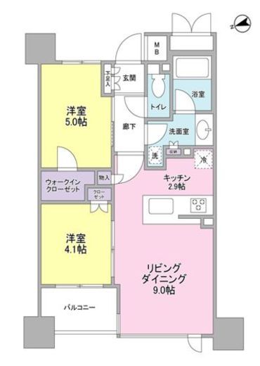 リビオ東京日本橋 7階 間取り図