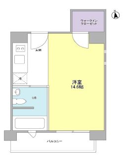 ベルファース駒場 201 間取り図