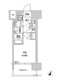 ラクラス幡ヶ谷 504 間取り図