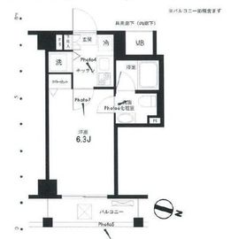 アーバンファースト神楽坂 6階 間取り図