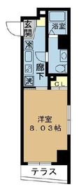 プロシード都立大学2 105 間取り図