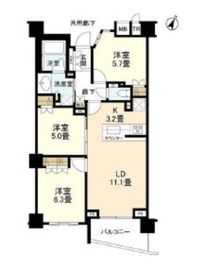 ブランズ碑文谷三丁目 2階 間取り図